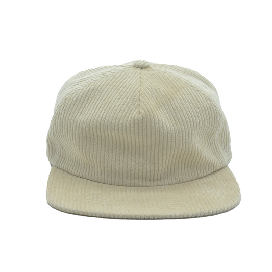 Oak 5-panel Corduroy Snapback Hat - Blank- No Logo