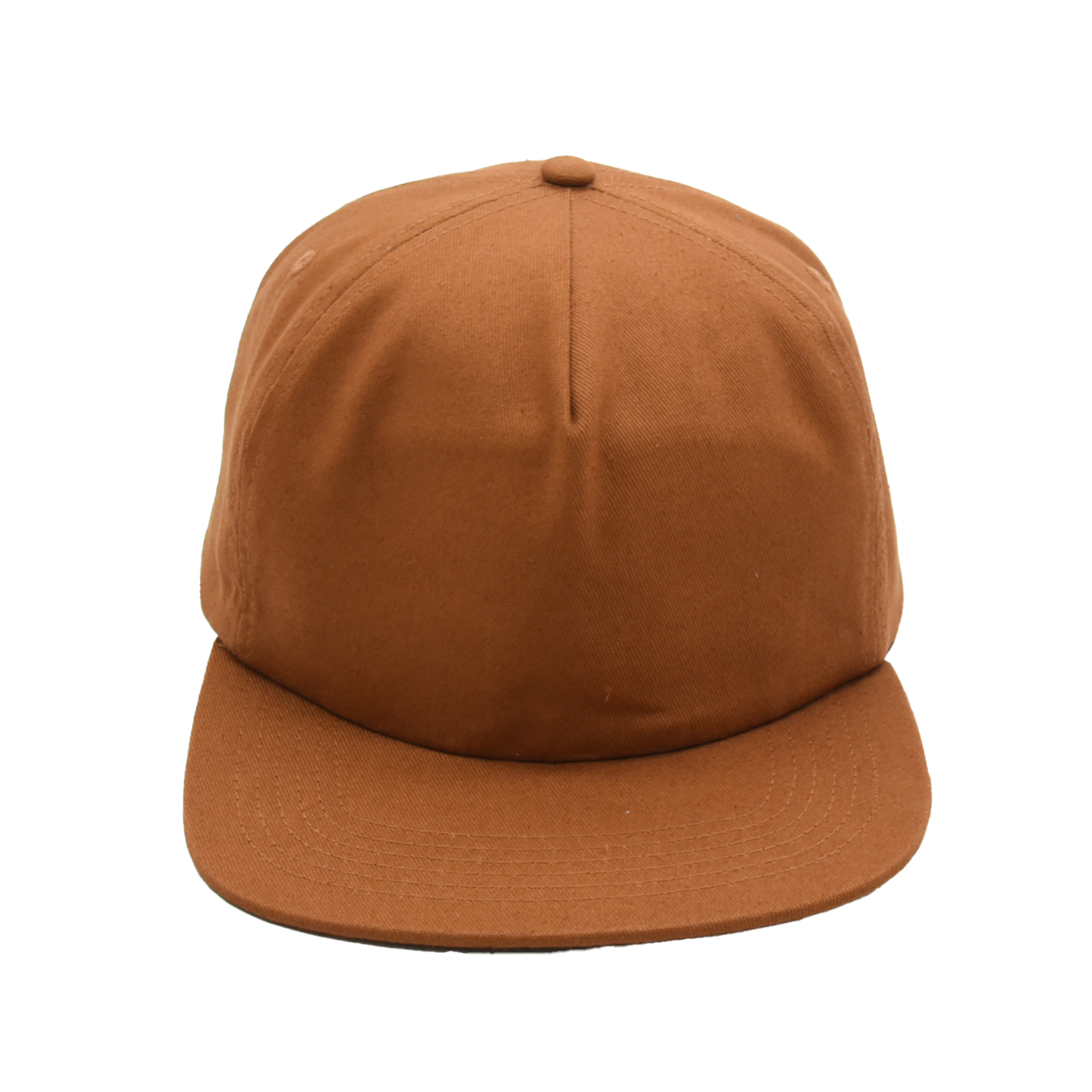 Sienna 5-Panel Cotton Snapback Hat Blank - Front view only